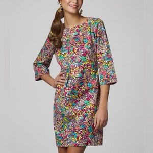 Lilly Pulitzer Shauna Shift Dress Booty Caw Cotton size 4